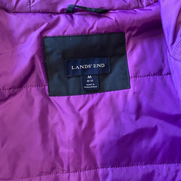 NWT Lands' End Black/Purple F(X) Primaloft Jacket — Size Medium - Picture 4 of 13